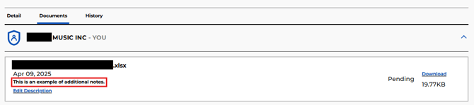 Overclaims Tool Document tab description