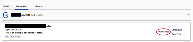 Overclaims Tool Document tab